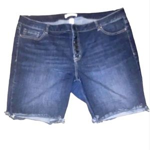 Lane Bryant Blue Jean Shorts Size 20 Essential Stretchy